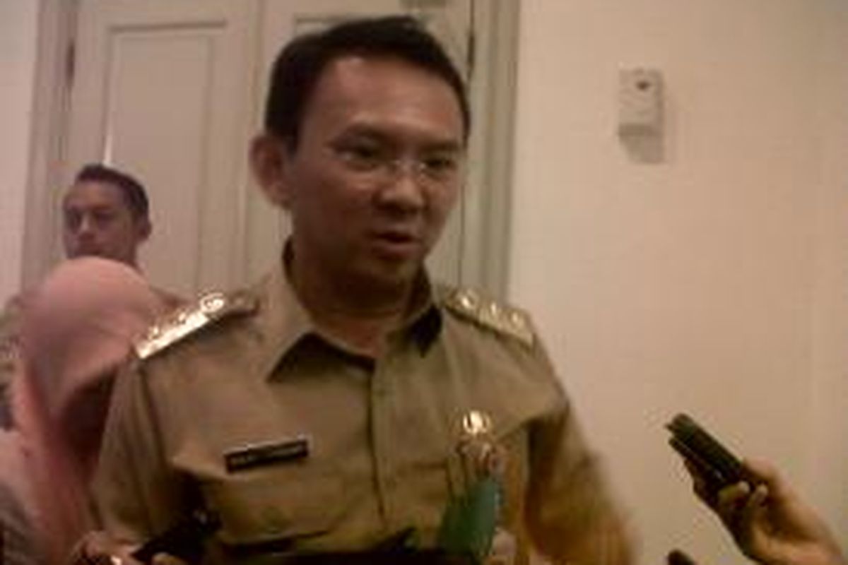 Wakil Gubernur DKI Jakarta Basuki Thajaja Purnama atau Ahok saat ditemui di Balaikota, Jakarta, Senin (2/9/2014).