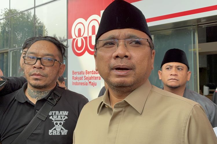Mantan Menteri Agama (Menag) Yaqut Cholil Qoumas di Gedung Merah Putih, Jakarta, Kamis (7/8/2025).