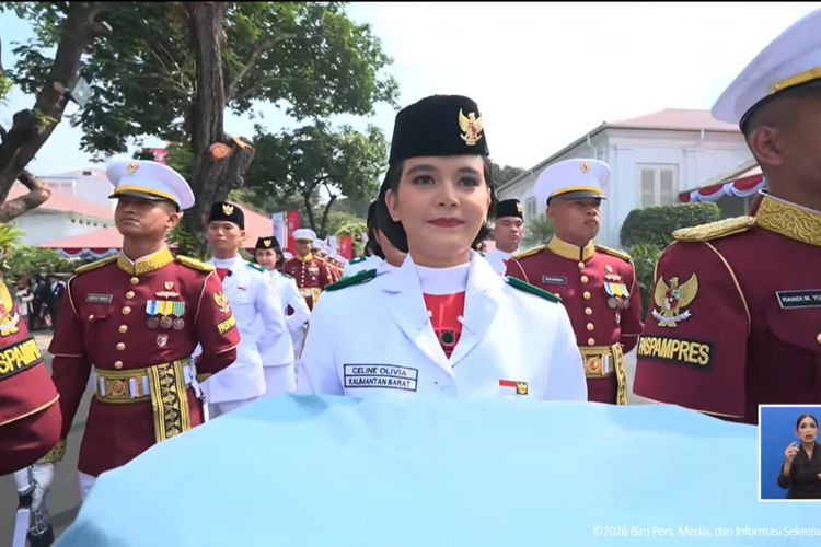 Jadi Pembawa Baki di Upacara Kemerdekaan ke-81, Celine: Bangga dan Terharu
