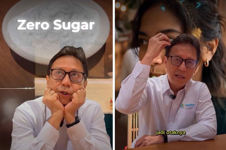 Tangkapan layar akun Instagram Budi Gunadi Sadikin @bgsadikin. Menteri Kesehatan Budi Gunadi Sadikin mengungkap bahwa minuman zero sugar yang terasa manis dari pemanis buatan tetap bisa memicu rasa lapar dan keinginan konsumsi gula.