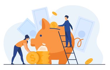 Ilustrasi celengan babi