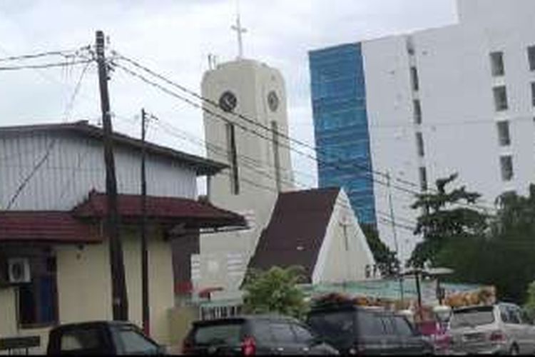 Gereja Maranatha di pusat Kota Pangkalpinang Kepulauan Bangka Belitung