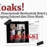 INFOGRAFIK: Hoaks! Alat Penerjemah Canggih dalam Pertemuan Jokowi-Elon Musk