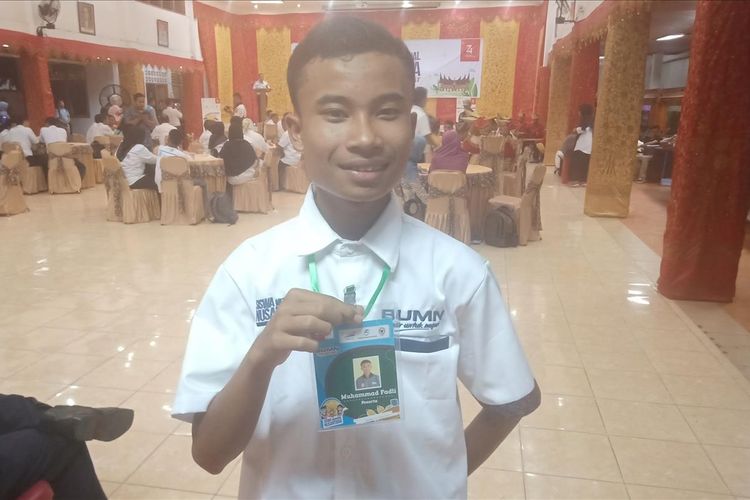 Muhammad Fadli, siswa SMKN 1 Solok yang ikut pertukaran pelajar Siswa Mengenal Nusantara