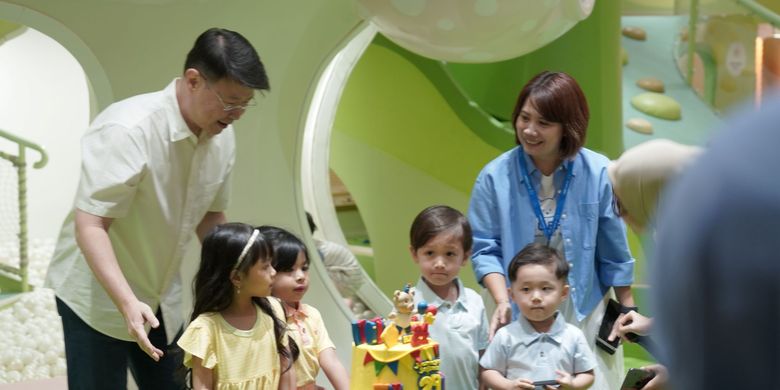 Perayaan 24 tahun merek pakaian bayi Fluffy di Jakarta (11/10/2025).