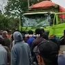 Warga Teluknaga Tangerang Hancurkan Belasan Truk Usai Bocah Tewas Ditabrak, 1 Kendaran Dibakar