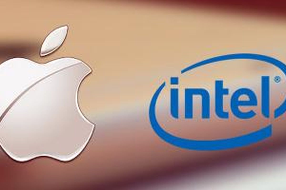 Logo Apple dan Intel