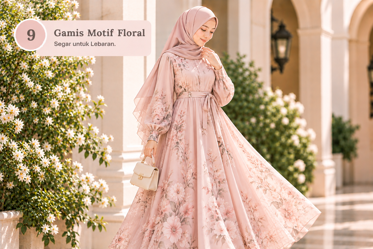 Gamis Lengan Balon, Modern dan Stylish