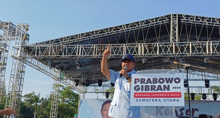 Ditemani Keluarga Jokowi Saat Kampanye, Prabowo: Masa Kalian Enggak Bisa Ambil Kesimpulan?