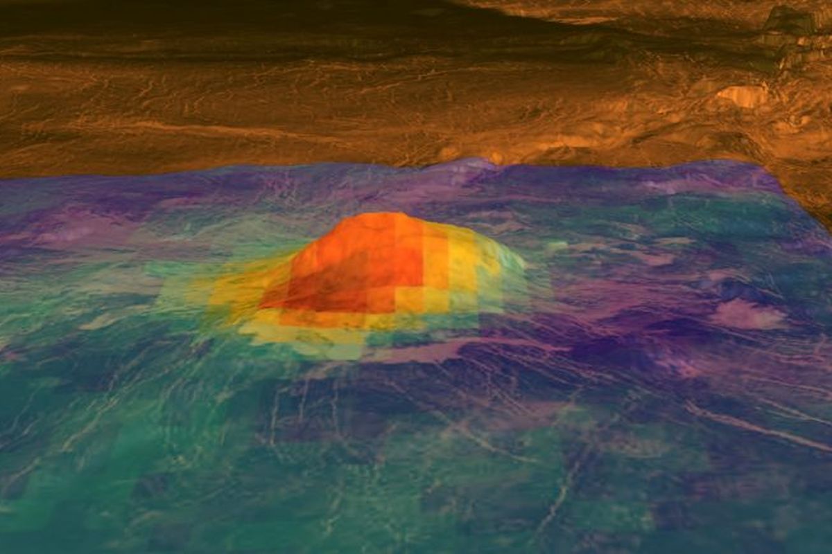 Gunung berapi di permukaan Venus