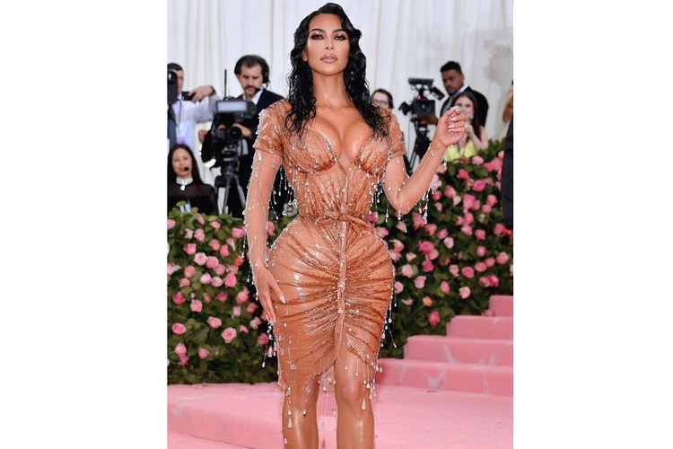 Busana Kim Kardashian saat Met Gala 2019