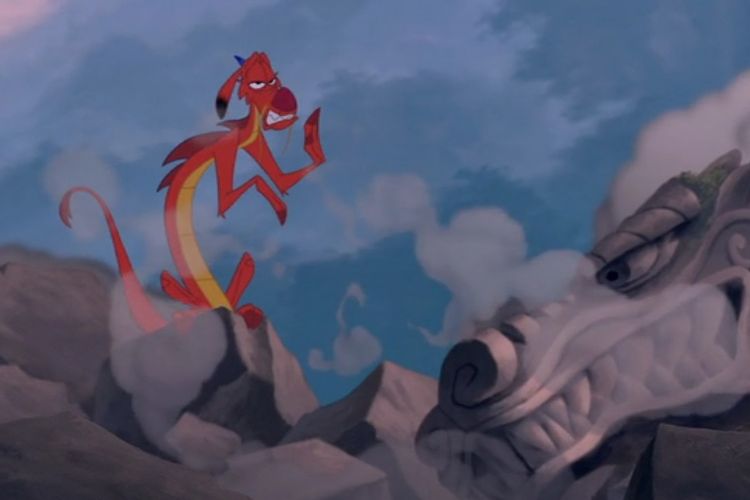 Sosok Mushu di film Mulan.