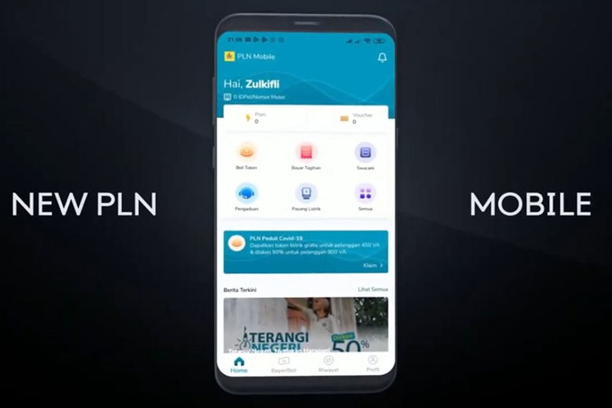 PLN Mobile, aplikasi untuk memudahkan pelanggan dalam mengelola kebutuhan listriknya.