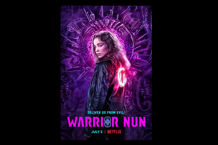 Alba Baptista berperan sebagai Ava Silva dalam serial drama fantasi, Warrior Nun (2020).