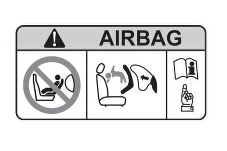Perlu diperhatikan airbag bisa membahayakan penumpang pada kondisi tertentu.