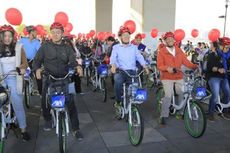 Saat Walikota Seoul Bersepeda dengan Turis Indonesia