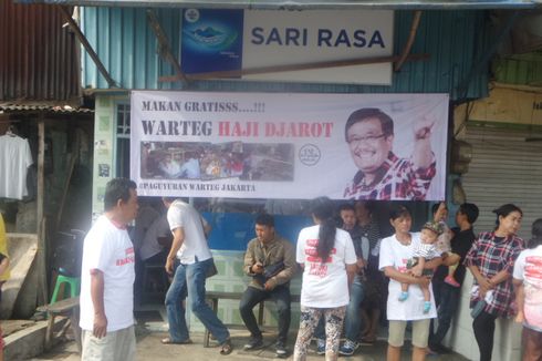 Dukung Ahok-Djarot, Warga Penjaringan Gratiskan Makanan di Warteg