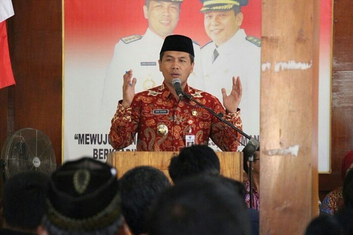 Bupati Wonogiri Joko Sutopo pada suatu kesempatan.