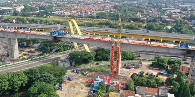 Work in progress at Indonesia's first high-speed railway project.