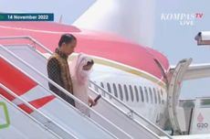 Ibu Negara Iriana Joko Widodo Sempat Terpeleset di Tangga Pesawat Saat Tiba di Bali