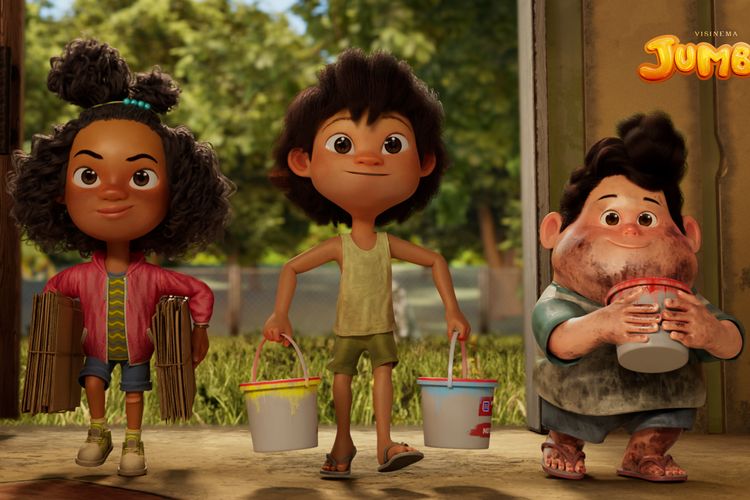 Salah satu adegan dari film animasi Jumbo.