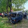 As Roda Patah, Suzuki Carry Tabrak Isuzu Panther di Ngawi, 6 Orang Terluka