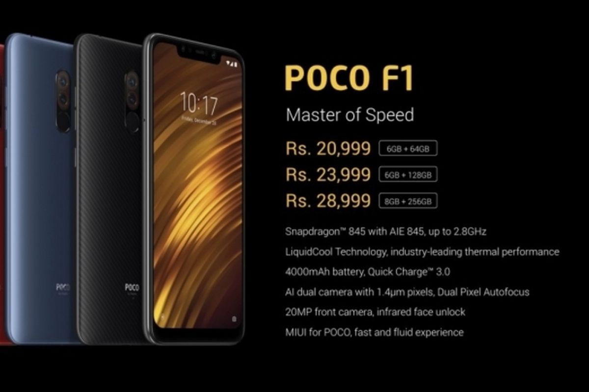 Pocophone F1 resmi dirilis di India