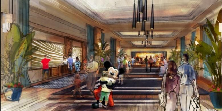 Hotel baru di Disneyland, Amerika Serikat.