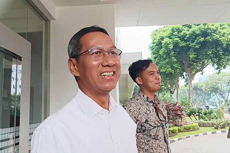 PJ Gubernur DKI Jakarta, Heru Budi Hartono di Kantor Kementerian Sekretariat Negara, Jakarta, Kamis (6/7/2023).
