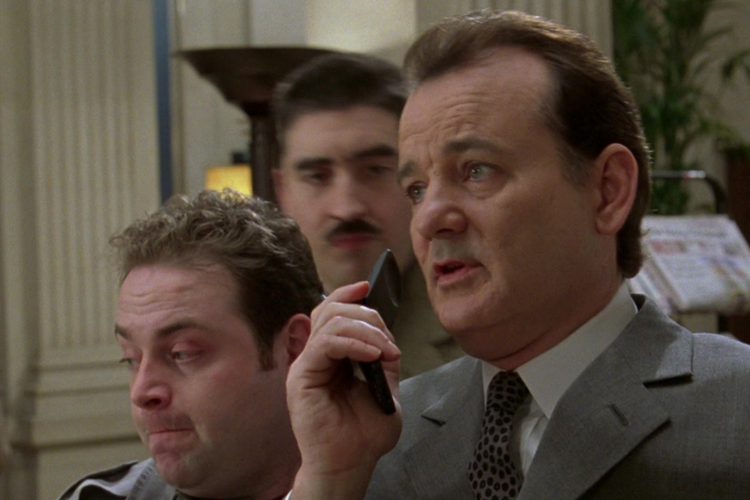 Bill Murray, Alfred Molina, and John Thomson in The Man Who Knew Too Little (1997)