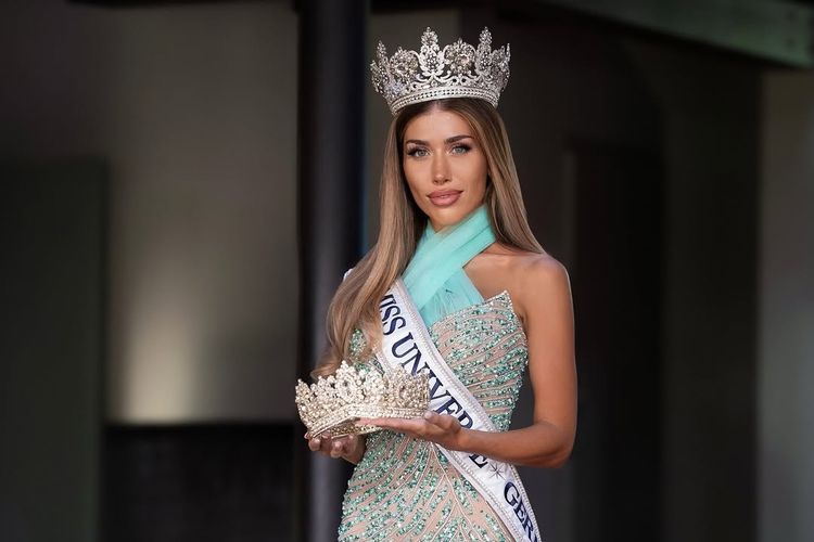 Miss Universe Jerman 2025, Diana Fast yang mengundurkan diri dari ajang Miss Universe 2025.