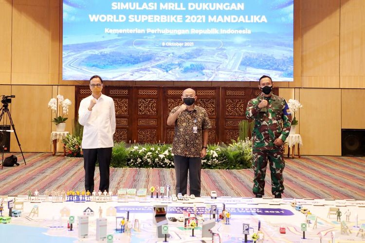 Kementerian Perhubungan menggelar Tactical Floor Game (TFG) atau simulasi manajemen dan rekayasa lalu lintas, sebagai dukungan persiapan penyelenggaraan event balap motor World Superbike (WorldSBK) yang berlangsung di Lombok, Nusa Tenggara Barat pada 19-21 November 2021.