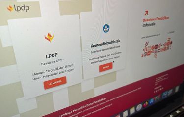 Tampilan website beasiswa LPDP 2023 tahap 2 dibuka 9 Juni 2023 mendatang.