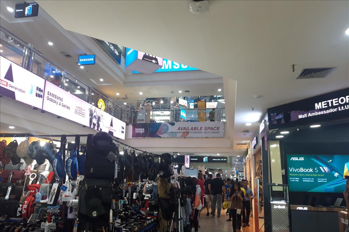 Suasana Mall Ambassador, Jakarta, Selasa (2/7/2019).