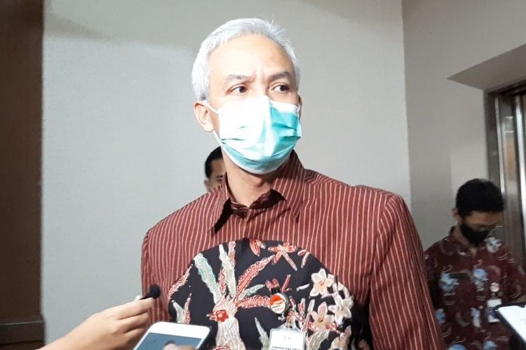 Gubernur Jawa Tengah Ganjar Pranowo saat ditemui di Kantornya, Eelasa (14/7/2020).