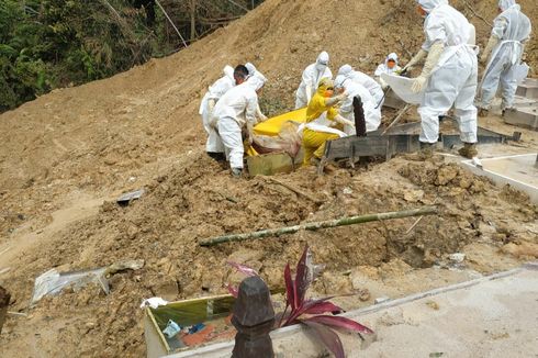 38 dari 180 Makam Covid-19 di Tarakan Longsor Imbas Hujan Deras