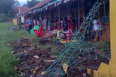 Pagar Sekolah Ambruk, SDN Leyangan Banjir Lumpur