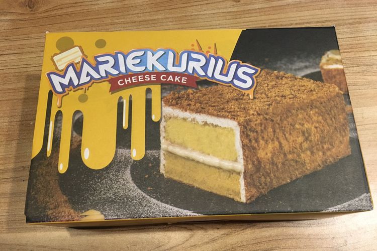 Mariekurius cake salah satu varian kue dari Cakekinian di Bekasi, Kamis (28/12/2017).