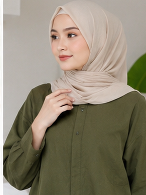 Inspirasi warna jilbab yang cocok dipadukan dengan baju army, mulai dari netral, pastel, earth tone, hingga abu-abu yang stylish.