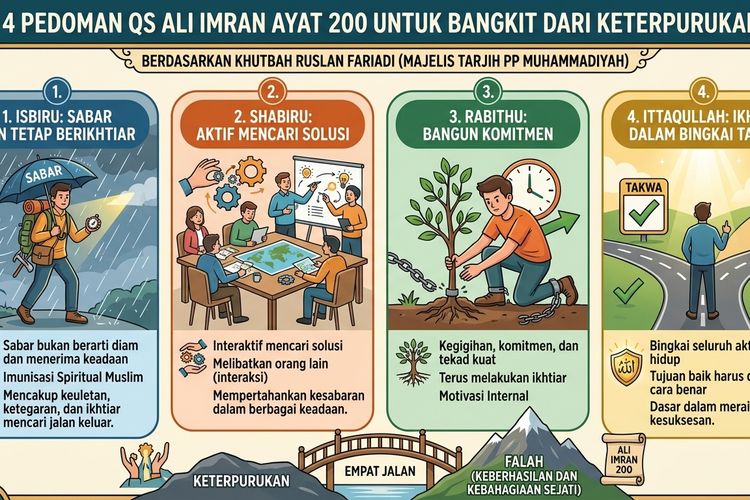 Isbiru, Shabiru, Rabithu, Ittaqullah: 4 Kunci Bangkit dari Keterpurukan
