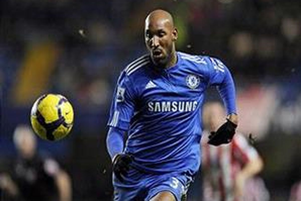 Penyerang Chelsea, Nicolas Anelka.
