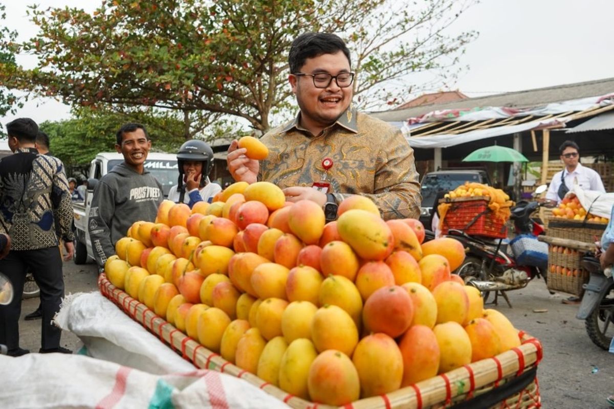 Bupati Kediri Hanindhito Himawan Pramana mendorong pendampingan kepada petani mangga podang di Kediri.