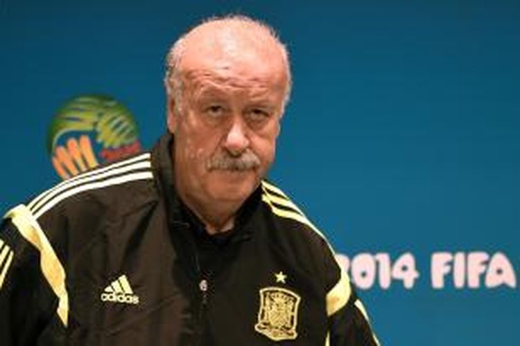 Pelatih tim nasional Spanyol, Vicente Del Bosque.