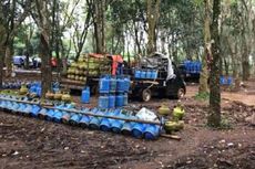 Polisi Bekuk 24 Orang dari Lokasi Pengoplosan Gas di Hutan Karet Rumpin