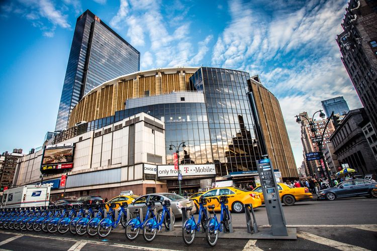 Madison Square Garden di New York City, salah satu lokasi ikonik penyelenggaraan Grammy.