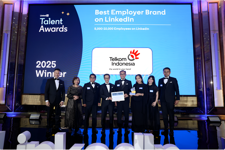 Catat Prestasi Gemilang, TelkomGroup Raih Dua Penghargaan Sekaligus di LinkedIn Talent Awards 2025