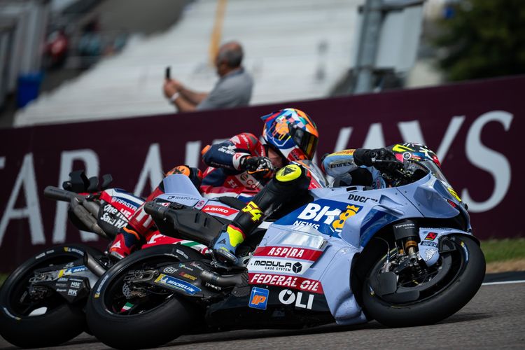 Fermin Aldeguer saat berlaga pada MotoGP Jerman 2025