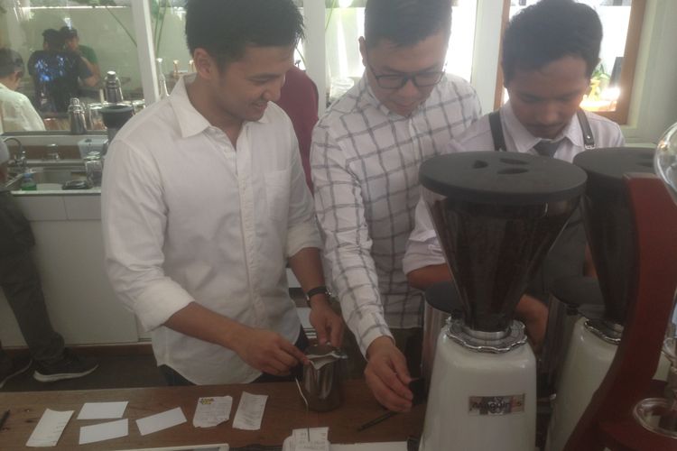Anak muda Kota Semarang diajak menjadi wirausaha kopi, Sabtu (2/3/2019)  