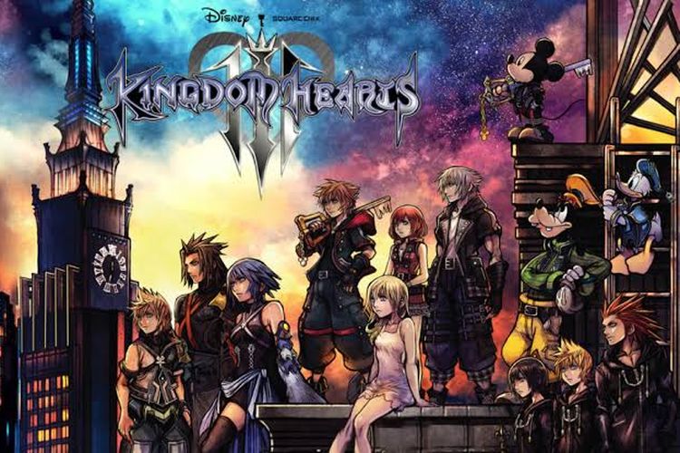 Ilustrasi game Kingdom Hearts 3.