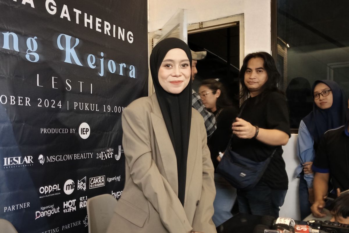 Lesti dalam jumpa pers menjelang Sang Kejora di daerag Tebet, Jakarta Selatan, Kamis (26/9/2024). 